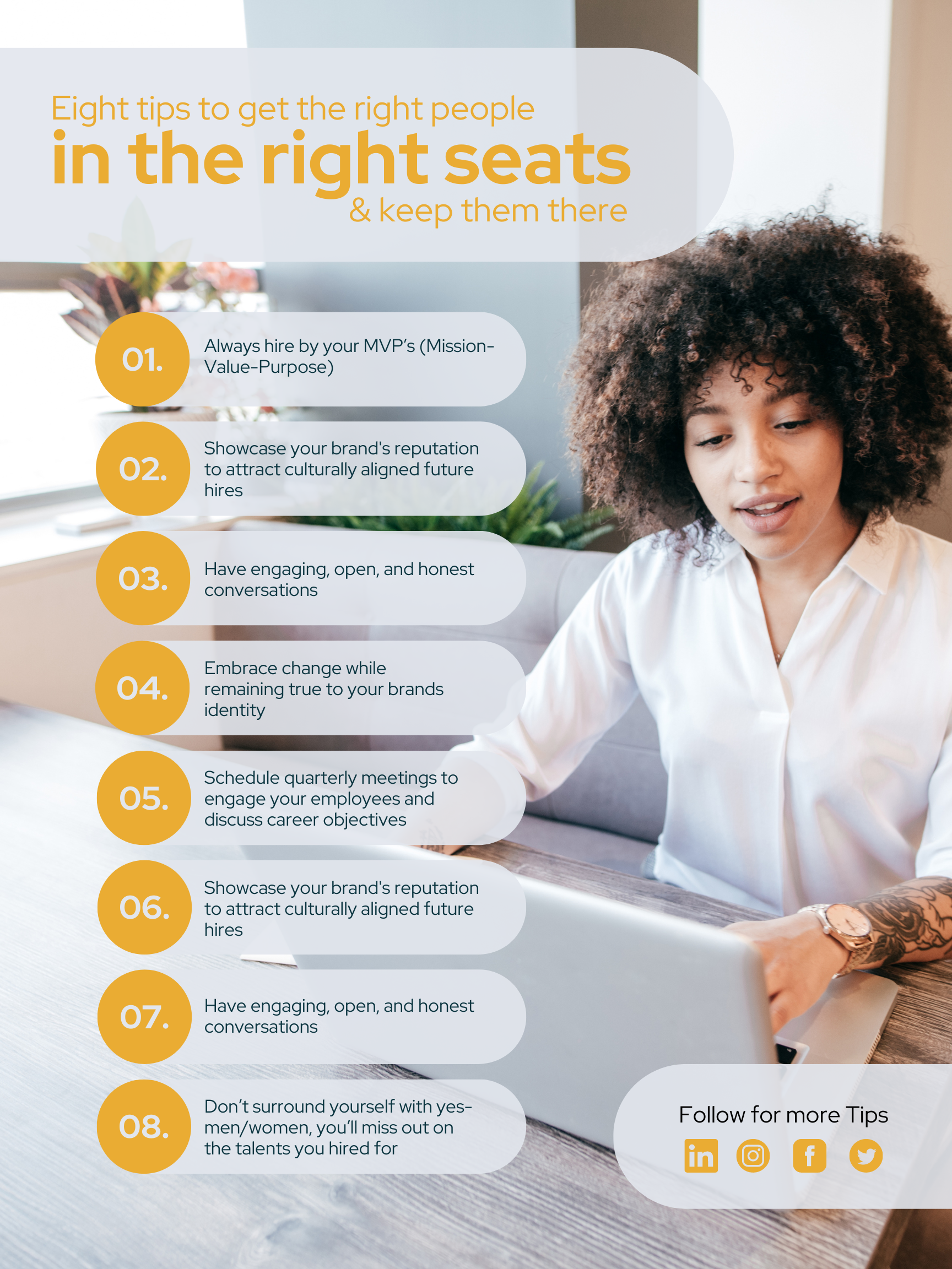 8 Tips to get the right people in the right seats